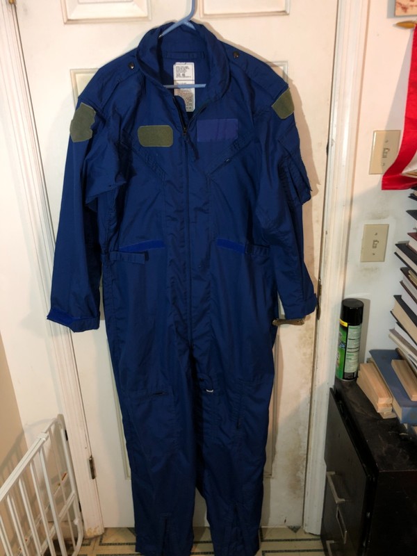 NASA US Air Force CWU-73/P Blue Pilot's FLIGHT Suit Size 46 Long