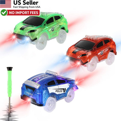 Replacement Track Cars 3 Pack Light Up LED Toy Compatible Magic Tracks FROM USA