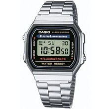 Casio Silver A168 Digital Vintage Fashion Unisex Classic Watch With Warranty