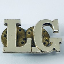 Vintage The Life Guards LG Shoulder Title Pin Badge Anodised Staybrite Army