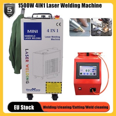 4 IN 1 1500W Laser Welding Cleaning Machine Laser Welder Cutter Laser Rust EU