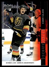 2020-21 Upper Deck Debut Dates Cody Glass Vegas Golden Knights #DD-14