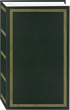 Premium 3 Ring Photo Album 504 4x6 Photo Sleeves Hunter Green