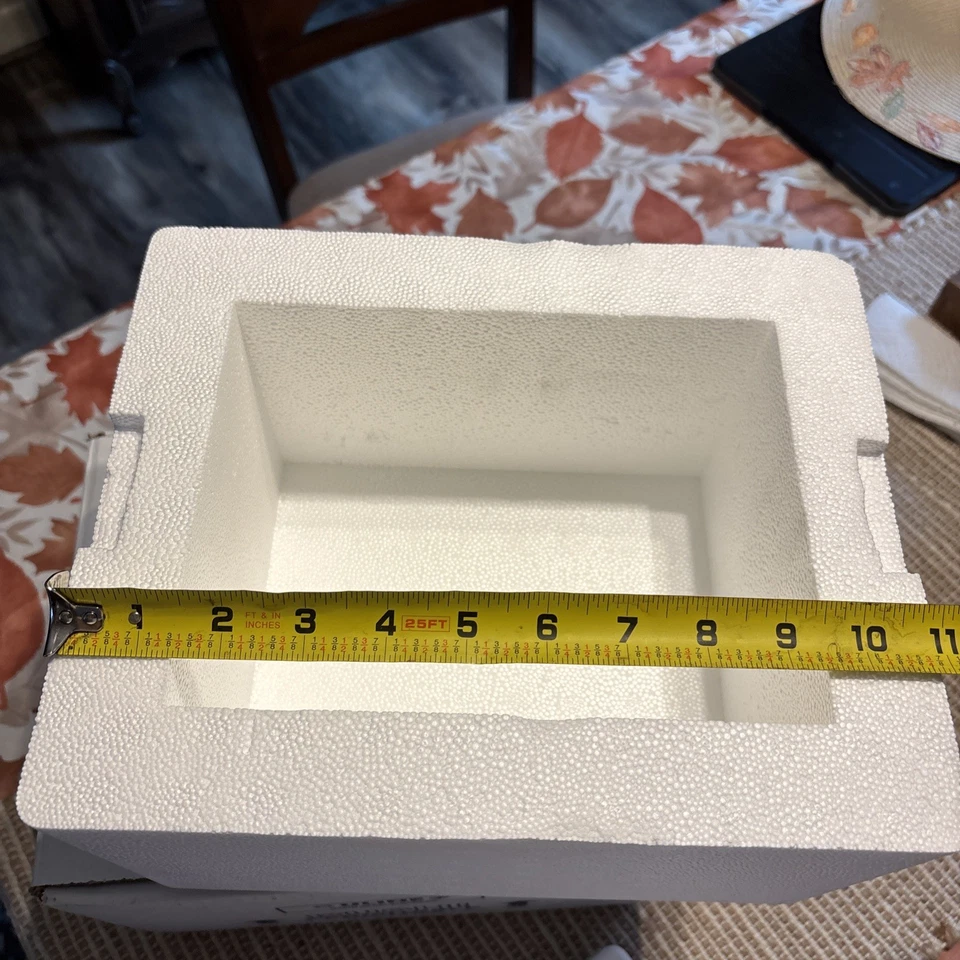 ULine Insulated Foam Shipper Cooler Meds Food Taxidermy  8”x6”x4.5” - Image 3 of 4