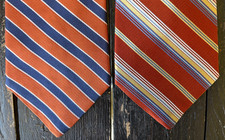 Vintage Diagonal Stripe Tommy Hilfiger Tie 100  Silk Made in the USA A1