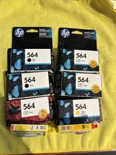 GENUINE HP 564XL Black and HP 564 Color Ink Cartridge 8-Pack