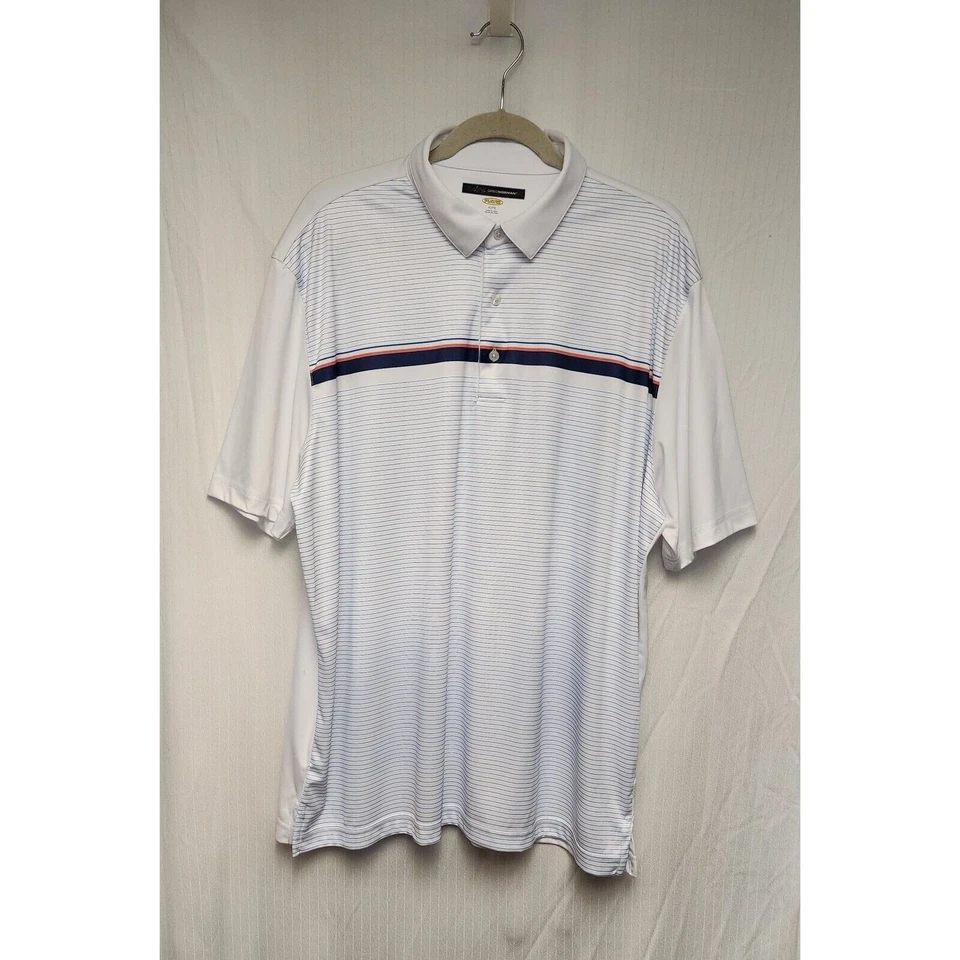 Polo de golf Greg Norman a rayas blancas para hombre talla XL lote de 3 Foto 2 de 4