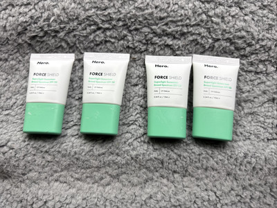 Lot of 4 - Hero Force Shield Superlight Sunscreen SPF30 - 10ml