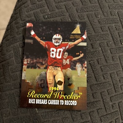 1995 Pinnacle Zenith Jerry Rice Record Wrecker #Z98 49ers Football Card