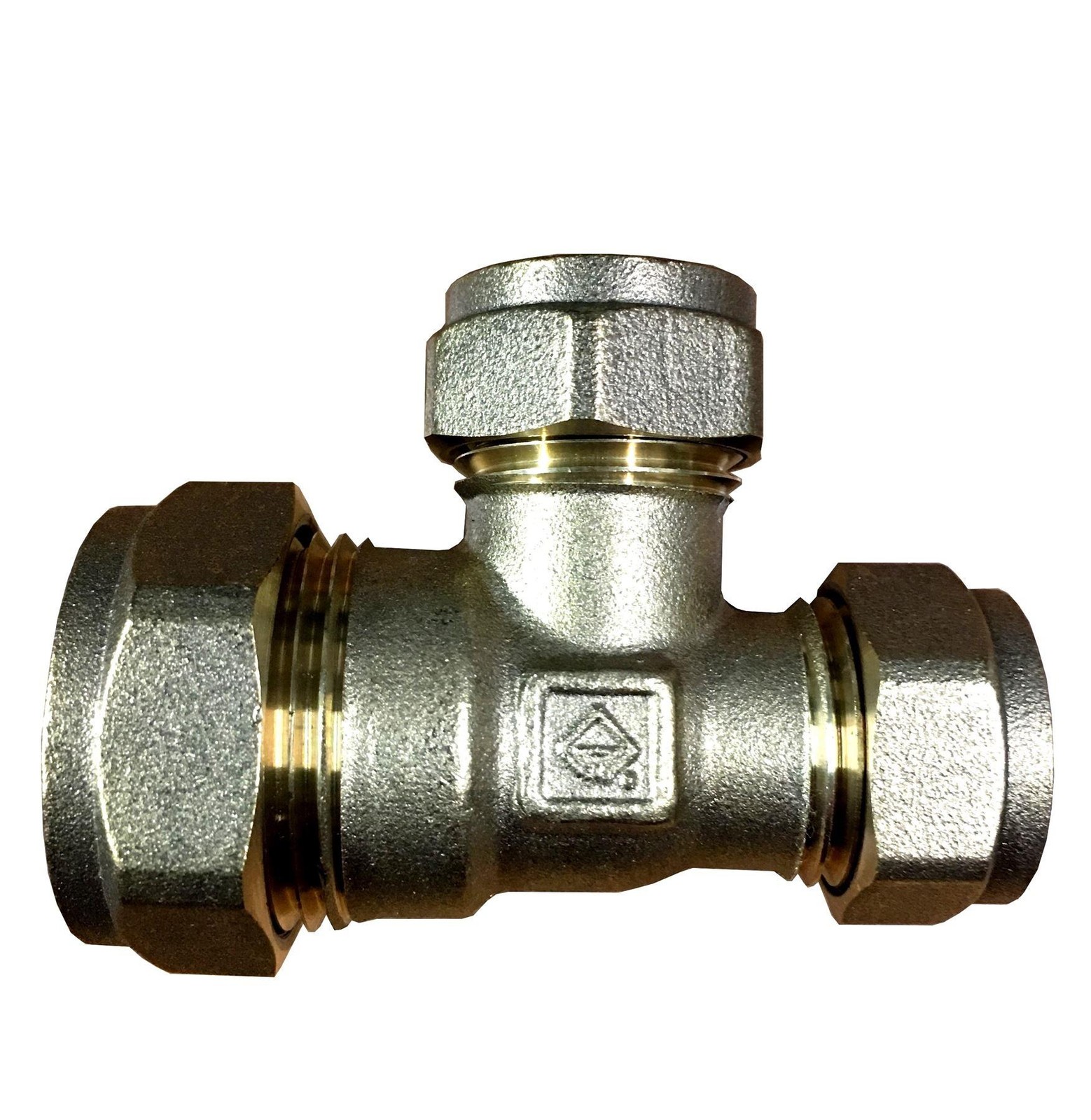 22mm x 15mm x 15mm Compression Reducing Tee - FREE Next-Day Delivery
