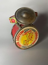 vintage Cragstan Melody Band tin litho toy drum