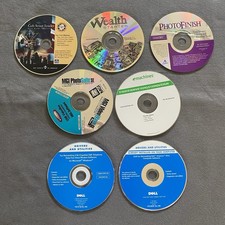 Computer Discs Lot Of 7 Dell HP Emachines MGI Photo Finish - Untested - Tech