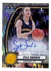 2024-25 BOWMAN CHROME U SYLA SWORDS SILVER WAVE SHIMMER AUTO AUTOGRAPH ROOKIE