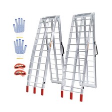 Aluminum Folding Loading Ramps, 1800 lbs Capacity Truck Ramps for Pickup Truc...