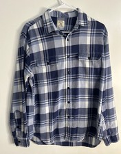j Crew 100 cotton men's shirt flannel Button Size M .