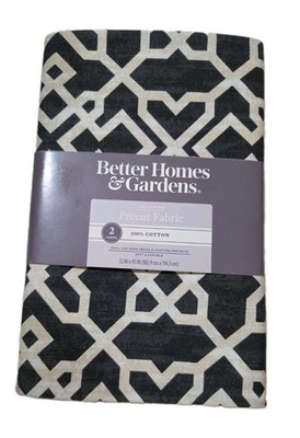 Better Homes & Gardens 100% Cotton Trellis Black 72''x 45'' Precut Fabric
