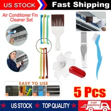5 Piece Air Conditioner Fin Comb Cleaning Kit Radiator Repair Cleaning Tools
