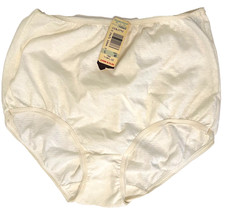 Maidenform NWT Vtg Wise Buys White Cotton Polyester Brief Panties Size 5 40665  