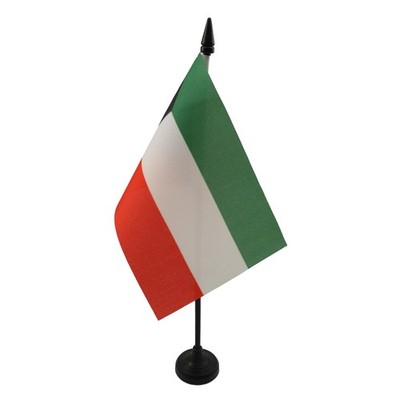 Kuwait Table Flag 4'' x 6'' - Kuwaiti Desk 15 x 10 cm - 15x10 cm,
