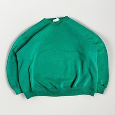 Vintage 90s Lee Crewneck Sweatshirt Mens XL Green Blank Casual Heavy Cotton USA