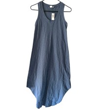 GAP Factory Women's Blue Sleeveless Scoop Neck Asymmetrical Dress Size XS NWT