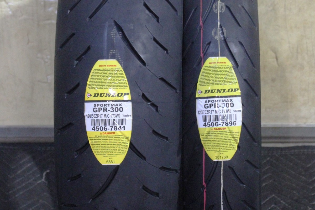 120/70-17 190/50-17 Dunlop Sportmax Motorcycle 2 Tire Set 120