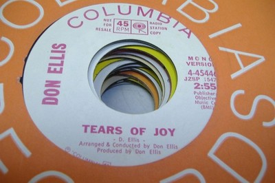Pop Promo 45 Don Ellis - Tears Of Joy / Same On Columbia (Promo)