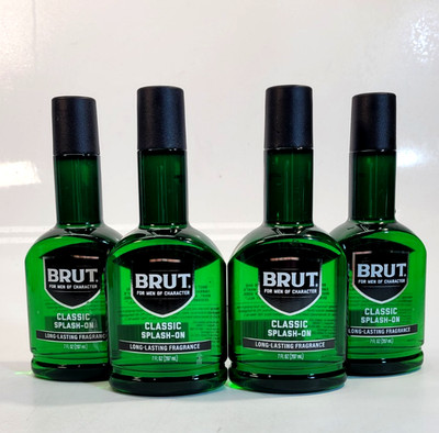 Brut Classic Splash-On Cologne 7 oz Men s Fragrance Lot of 4 Bottles
