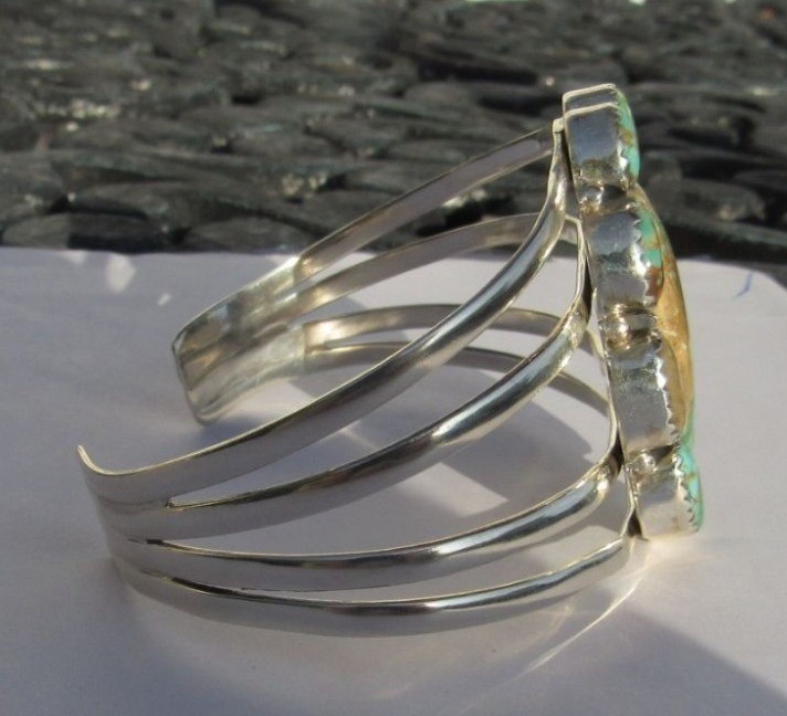 Large Native American Statement Sterling Silver &… - image 6