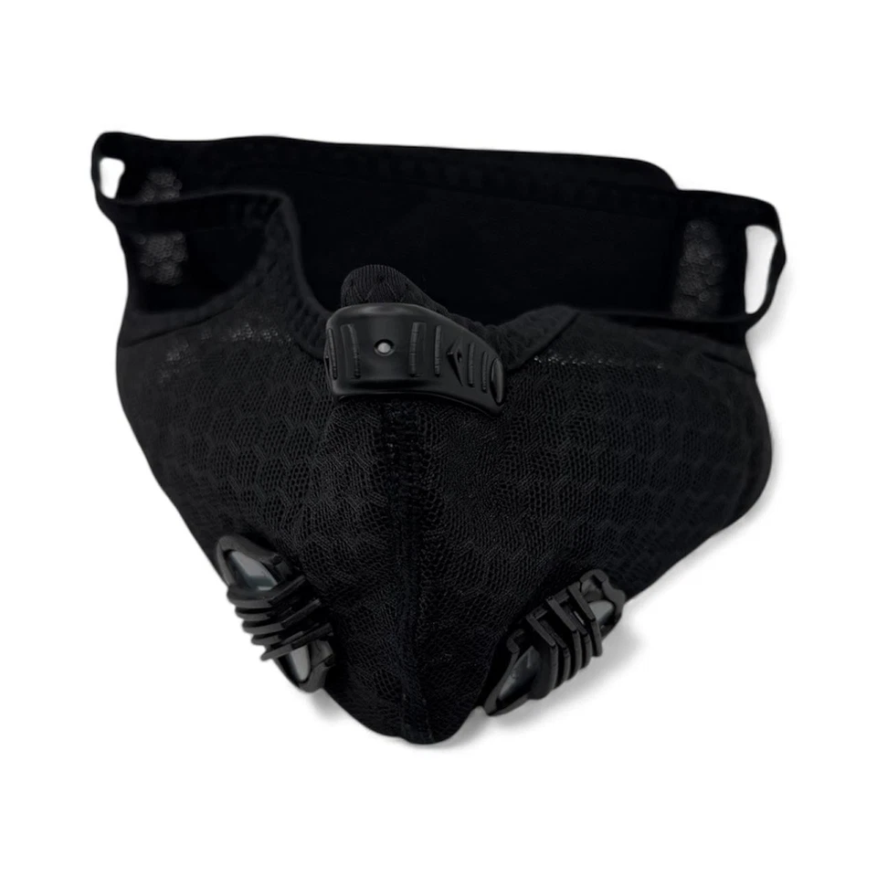 Cycling Mask Half Face with Filter Dual-valve Breathable Bike Mask Anti-droplets - Image 3 of 4