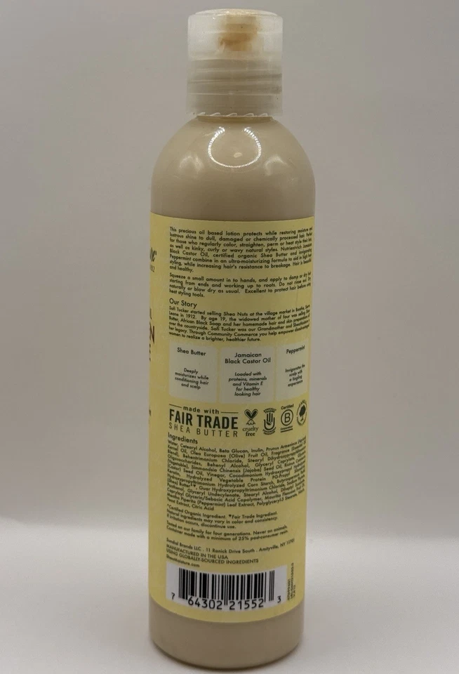 Loción para peinar aceite de ricino negro jamaicano SheaMoisture 8 oz anti-frizz Foto 2 de 2