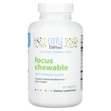 2 X Little DaVinci, Focus Chewable, Tasty Orange , 90 Tablets