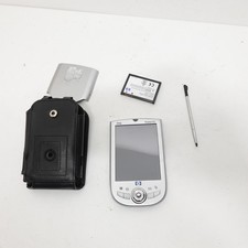 HP iPAQ h1910 Pocket PC Handheld PDA with Stylus Battery Case Untested