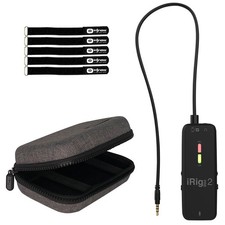 iRig Pre 2 Microphone Preamp for Smartphones, Tablets, Video Cameras  Case