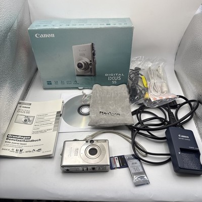 Canon Digital IXUS 55  silber 5MP Mit Ovp Top