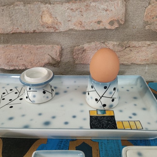 ALFA CERAMICA CERAMICHE SESTO FIORENTINO set colazione per due Vintage - Foto 8 di 18