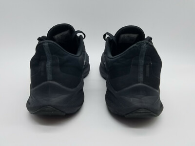 Nike Air Zoom Winflo 7 Men\'s Size 10 Triple Black Running Walking Shoes Sneakers Nike Zoom Winflo 7 Black Anthracite for Sale | Authenticity  main image 3