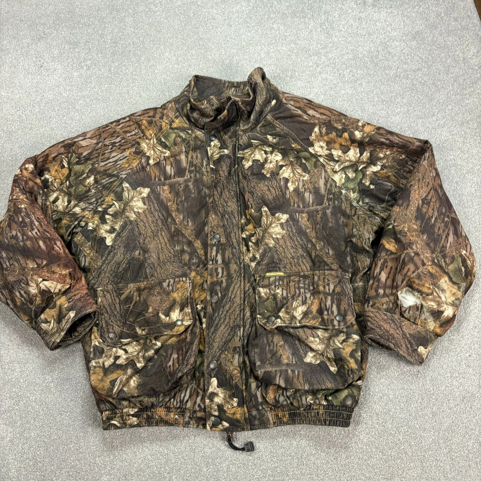 RealTree Jacket Adult Medium Brown Workwear Camo Padded Hunting USA Coat Men