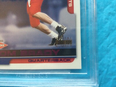 2000 Paramount Draft Picks #138 Tom Brady BGS 9 SN# 294/325