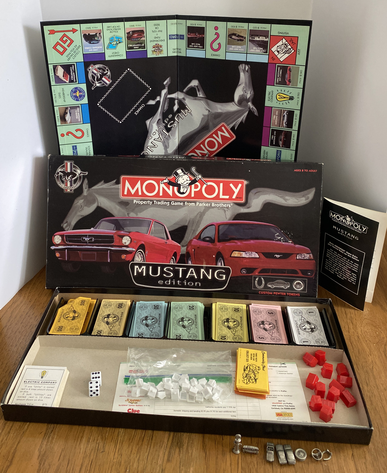 Monopoly Ford MUSTANG 35th Anniversary 1999 COMPLETE - Picture 2 of 4