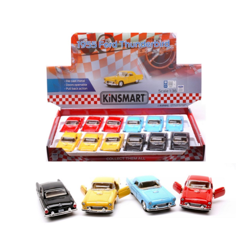 FORD THUNDERBIRD 1955 cm 12 (1 Modellino a Scelta) Kinsmart Die Cast Modellino - Foto 1 di 3