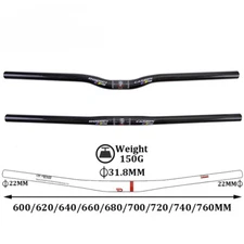 Full Carbon Fibre BMX MTB Road Bicycle Swallow-shaped Handlebar 600-760mm