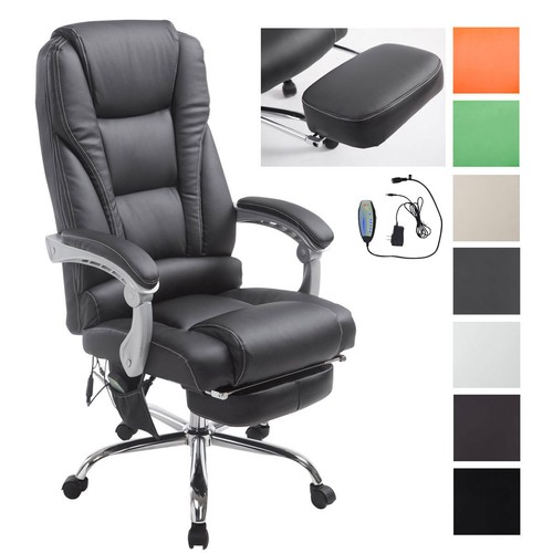 Sedia ufficio massaggiante Pacific Poltrona studio relax similpelle  reclinabile | eBay
