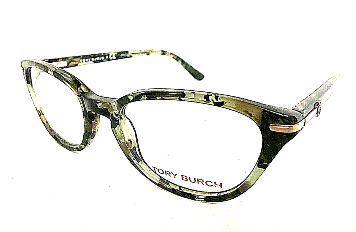 New TORY BURCH TY 2084 1241 Green Havana 52mm Cat Eye  display picture 1