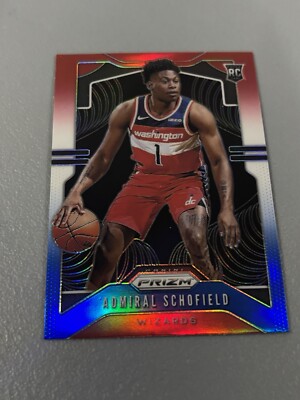 F120,066  2019-20 Panini Prizm Prizms Red White and Blue #280 Admiral Schofield