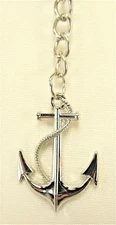 Ships Anchor metal sea life key ring