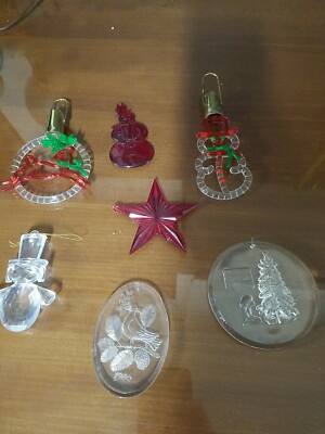 Vintage Small plastic Ornaments 
