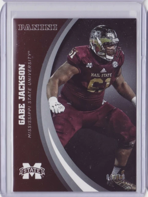 2016 Panini Collegiate Mississippi State Black #45 Gabe Jackson 09/10 - Flat S/H
