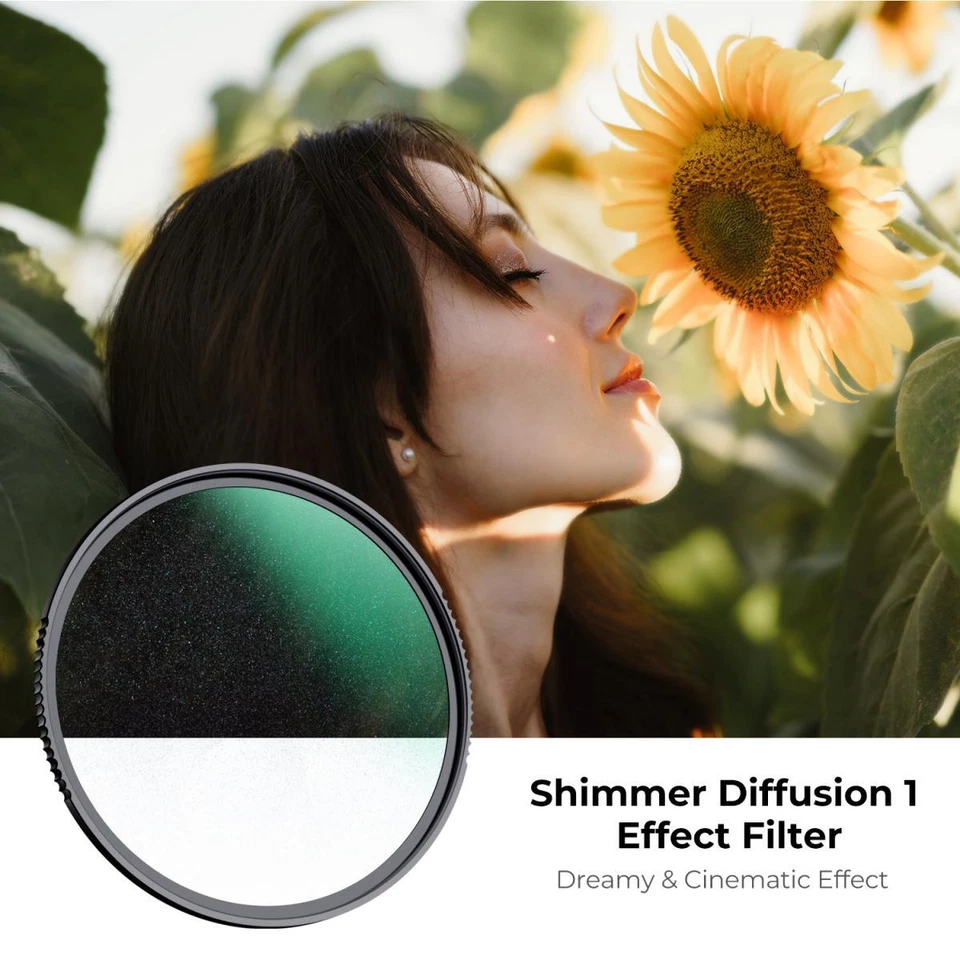 K&F Concept Lens Filter Shimmer Diffusion 1/1 49mm 67mm 82mm NANO X Waterproof - Image 4 of 4