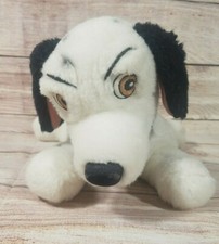 Vintage Disney 101 Dalmations Plush Puppy Dog Wizzer Beanie Black White 13"
